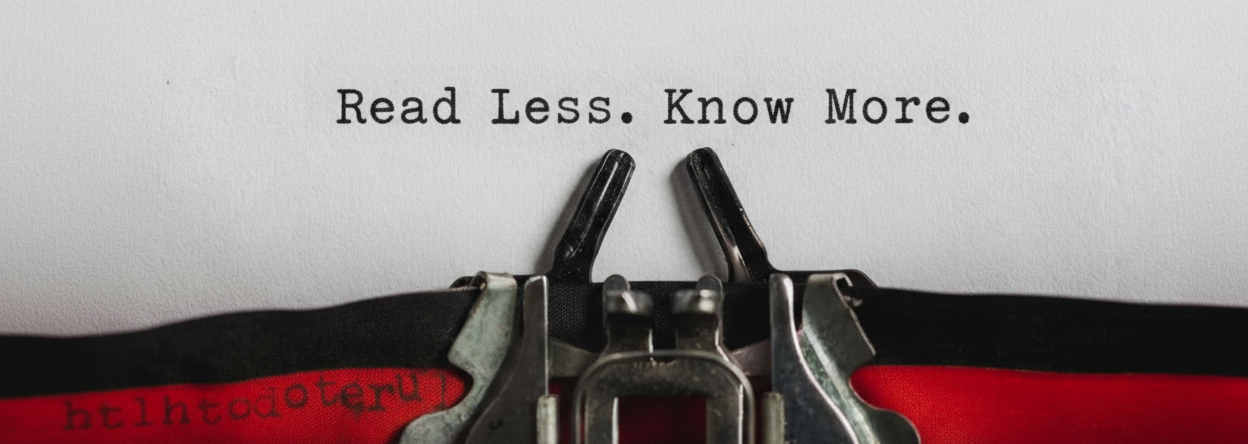 Read Less. Know More. - No Keyboard
